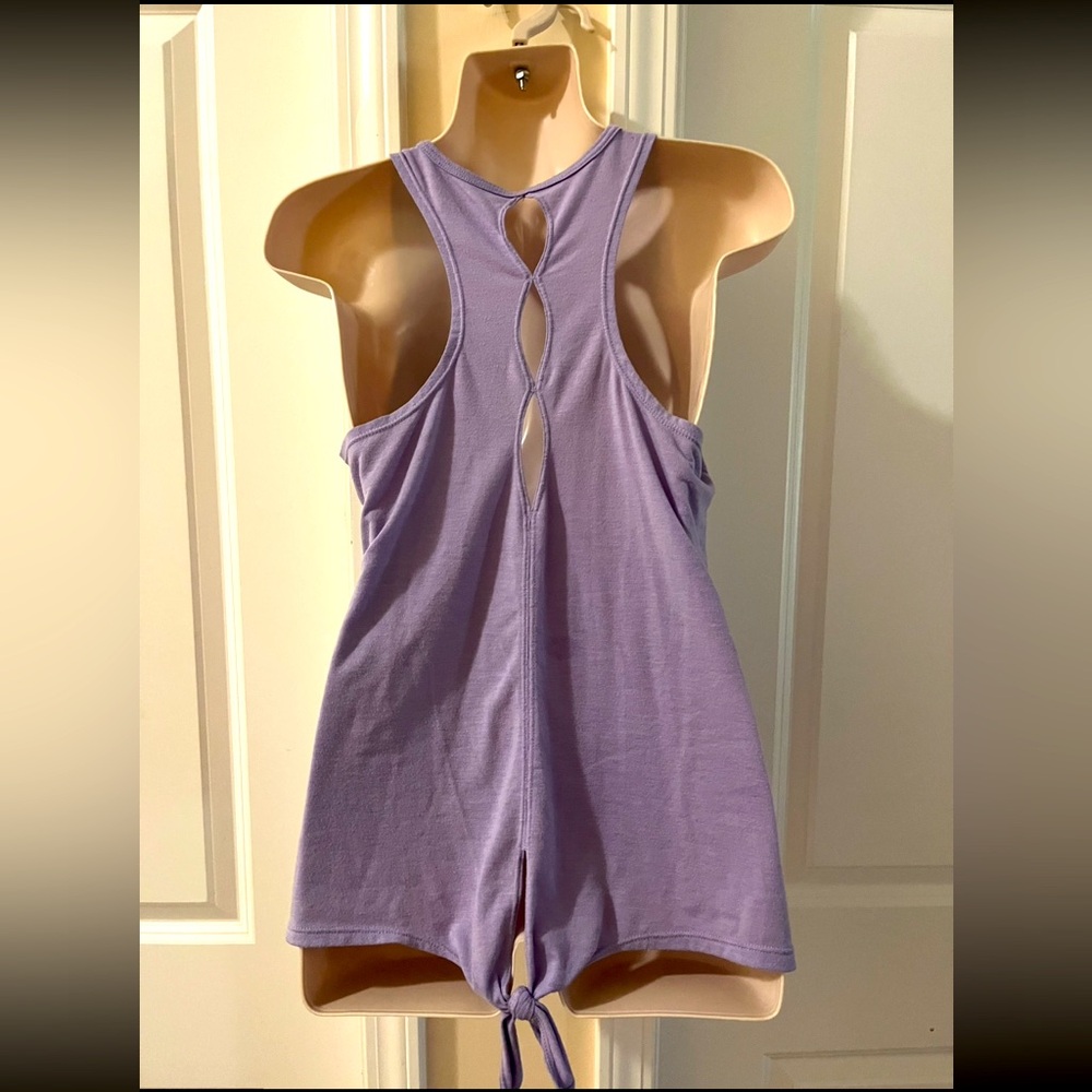 Freely Youth Girls Tie Back Design Racerback Tank - Youth XL, Light Purple